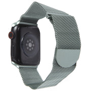 For Apple Watch 42mm Milanese Metal Magnetic Watch Band(Pine Green)