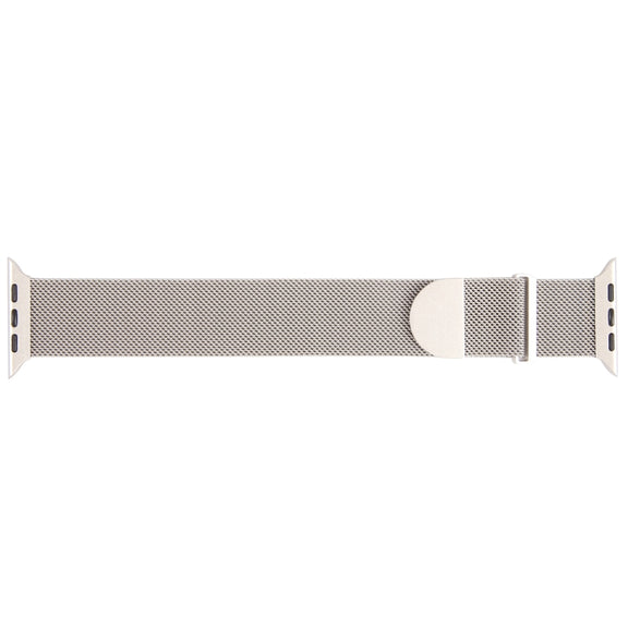 For Apple Watch 38mm Milanese Metal Magnetic Watch Band(Starlight)