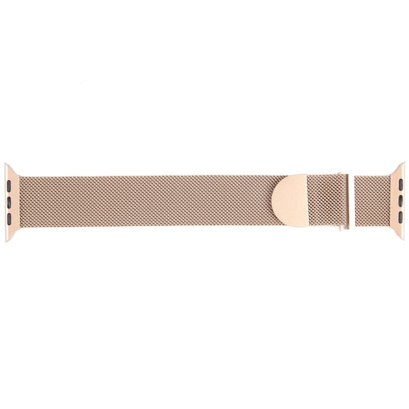 For Apple Watch 38mm Milanese Metal Magnetic Watch Band(Retro Gold)
