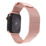 For Apple Watch 38mm Milanese Metal Magnetic Watch Band(Pink)