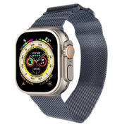 For Apple Watch SE 2023 44mm Milanese Metal Magnetic Watch Band(Midnight Blue)
