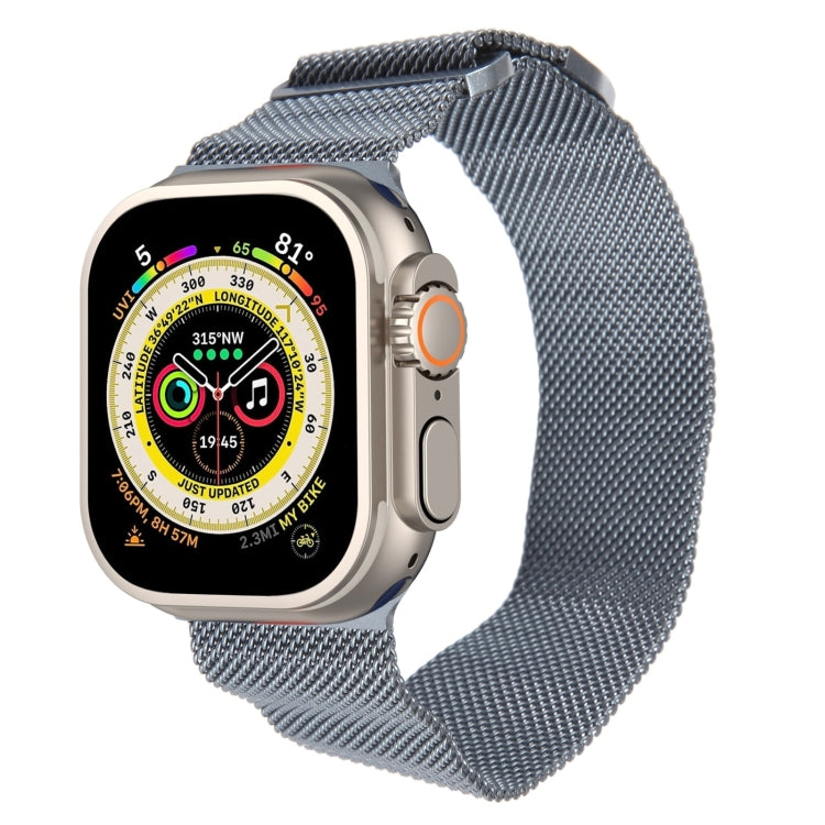 For Apple Watch SE 2023 44mm Milanese Metal Magnetic Watch Band(Space Grey) - Watch Bands by PMC TechLife | Online Shopping South Africa | PMC TechLife
