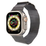 For Apple Watch 9 45mm Milanese Metal Magnetic Watch Band(Gunmetal)