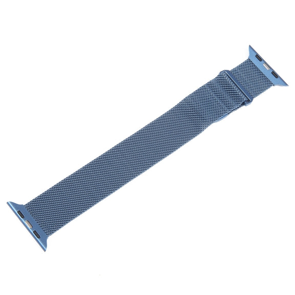 For Apple Watch 9 45mm Milanese Metal Magnetic Watch Band(Blue)