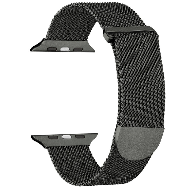 For Apple Watch 9 45mm Milanese Metal Magnetic Watch Band(Army Green) - Watch Bands by PMC TechLife | Online Shopping South Africa | PMC TechLife