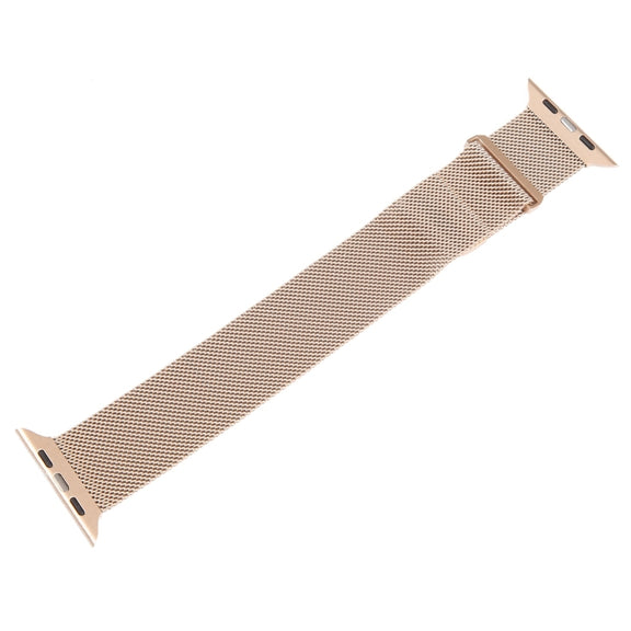 For Apple Watch 9 45mm Milanese Metal Magnetic Watch Band(Retro Gold)