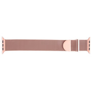 For Apple Watch 9 45mm Milanese Metal Magnetic Watch Band(Pink)