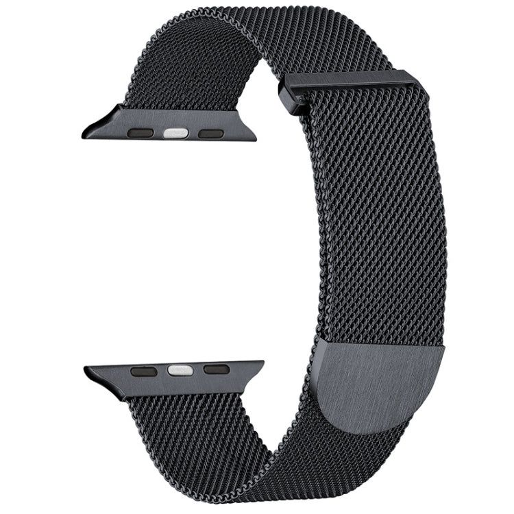 For Apple Watch 9 41mm Milanese Metal Magnetic Watch Band(Gunmetal) - Watch Bands by PMC TechLife | Online Shopping South Africa | PMC TechLife