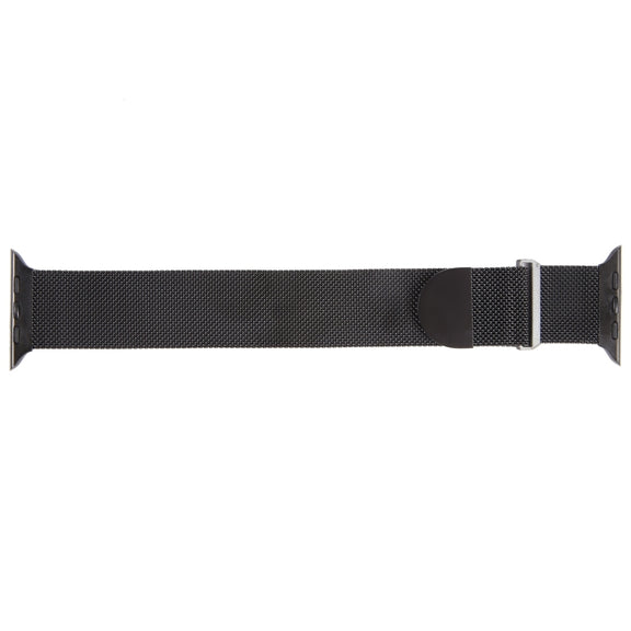 For Apple Watch 9 41mm Milanese Metal Magnetic Watch Band(Black)
