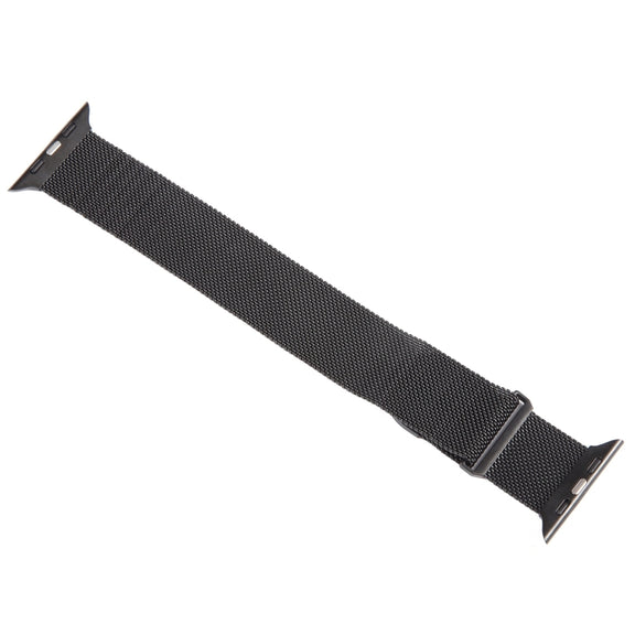 For Apple Watch 9 41mm Milanese Metal Magnetic Watch Band(Black)