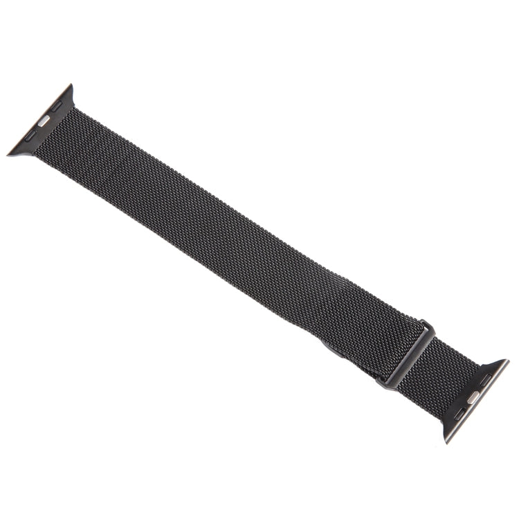 For Apple Watch 9 41mm Milanese Metal Magnetic Watch Band(Black)