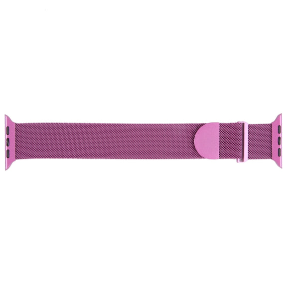For Apple Watch 9 41mm Milanese Metal Magnetic Watch Band(Purple)