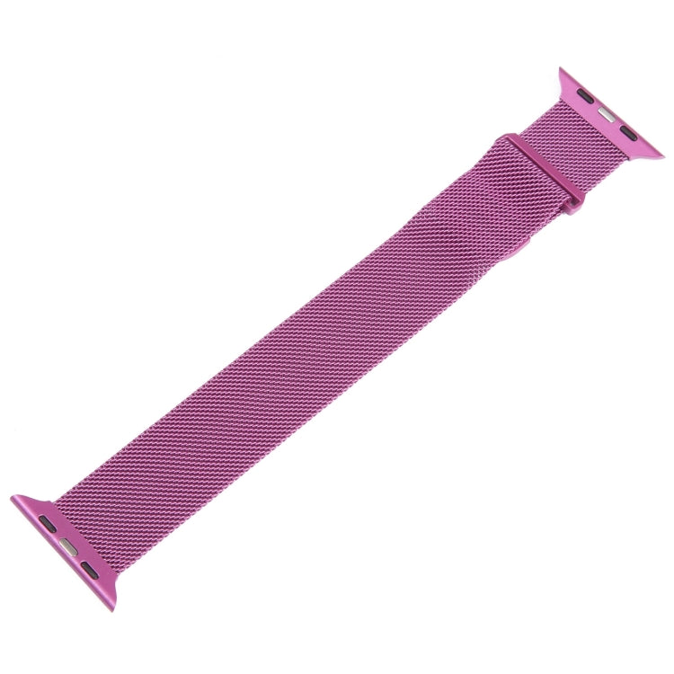 For Apple Watch 9 41mm Milanese Metal Magnetic Watch Band(Purple) - Watch Bands by PMC TechLife | Online Shopping South Africa | PMC TechLife
