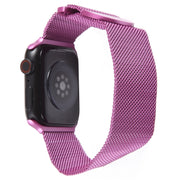 For Apple Watch 9 41mm Milanese Metal Magnetic Watch Band(Purple)