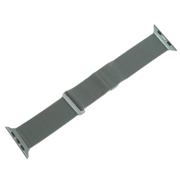 For Apple Watch 9 41mm Milanese Metal Magnetic Watch Band(Army Green)