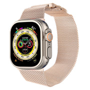 For Apple Watch 9 41mm Milanese Metal Magnetic Watch Band(Retro Gold)