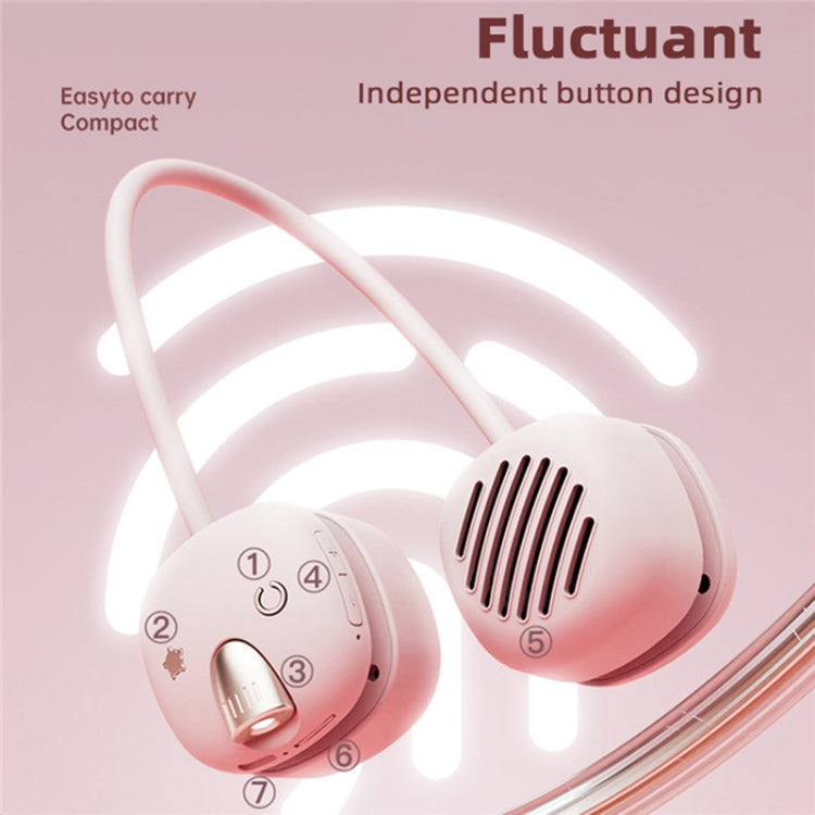 T5 USB Portable Wireless Hanging Neck Bluetooth Speaker(Pink)