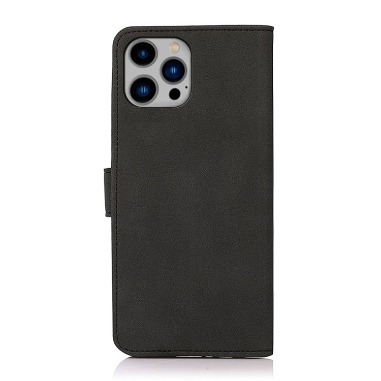 For iPhone 15 Pro Max KHAZNEH Matte Texture Leather Phone Case(Black) - free shipping - PMC TechLife - Order now!