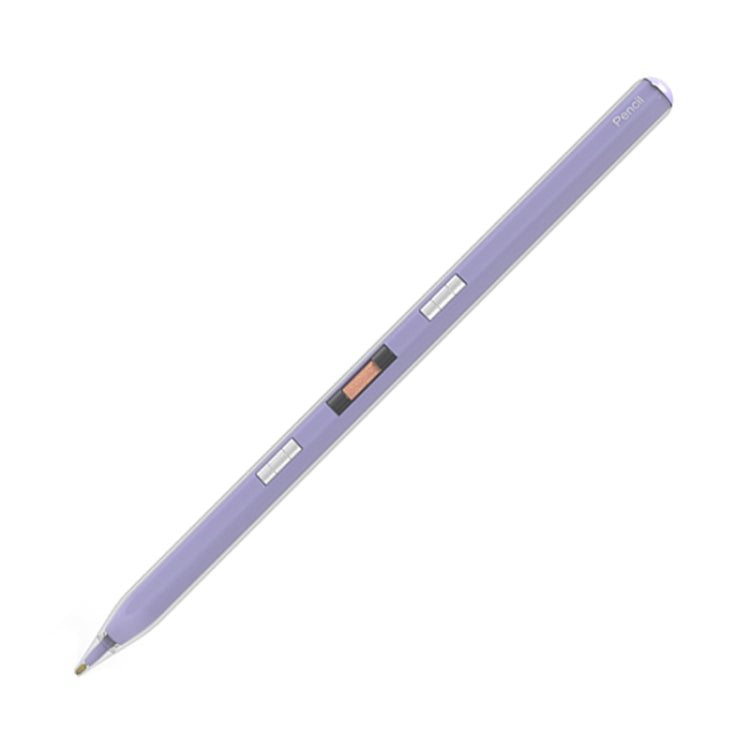 P10s Transparent Case Wireless Charging Stylus Pen for iPad 2018 or Later(Purple) - Stylus Pen by PMC TechLife | Online Shopping South Africa | PMC TechLife