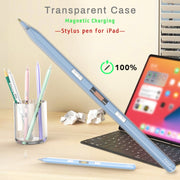 P10s Transparent Case Wireless Charging Stylus Pen for iPad 2018 or Later(Blue)