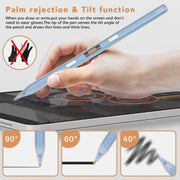 P10s Transparent Case Wireless Charging Stylus Pen for iPad 2018 or Later(Pink)