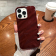 For iPhone 14 Pro Max Solid Color Wave Texture TPU Phone Case(Wine Red) - iPhone 14 Pro Max Cases by PMC TechLife | Online Shopping South Africa | PMC TechLife