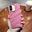 For iPhone X / XS Solid Color Wave Texture TPU Phone Case(Taro Purple) - More iPhone Cases by PMC TechLife | Online Shopping South Africa | PMC TechLife