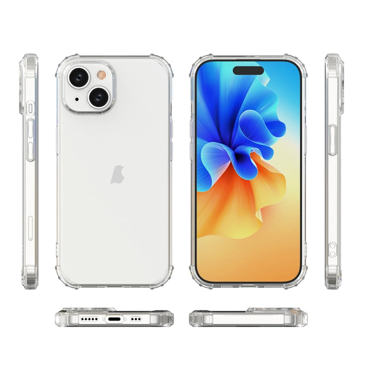 For iPhone 15 Four-Corner Shockproof Clear TPU Phone Case(Transparent) - free shipping - PMC TechLife - Order now!