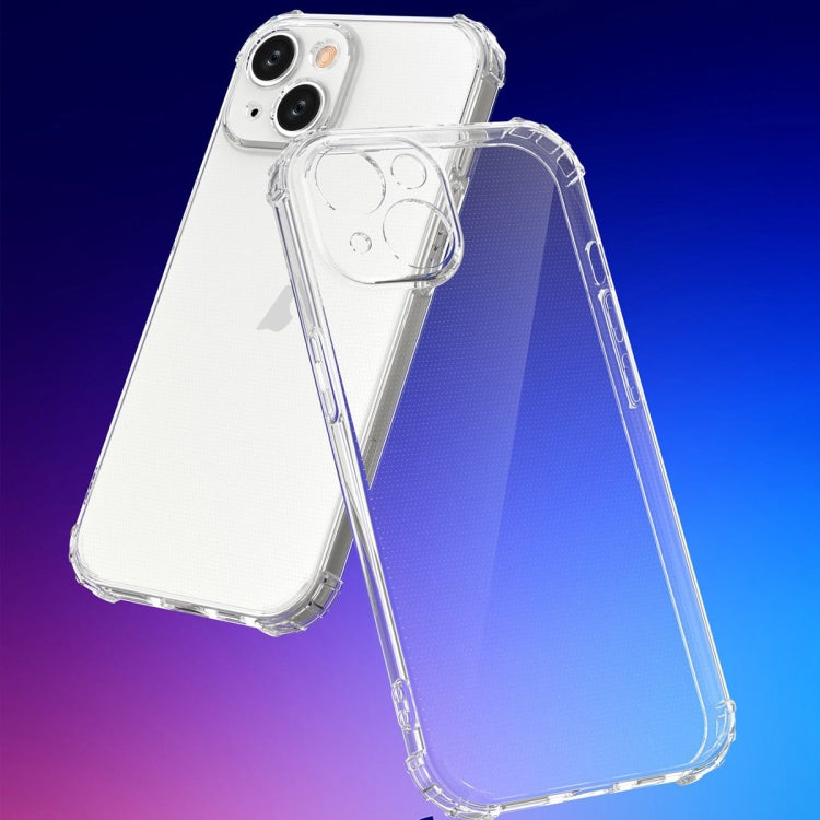 For iPhone 15 Four-Corner Shockproof Clear TPU Phone Case(Transparent) - free shipping - PMC TechLife - Order now!