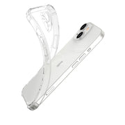 For iPhone 15 Plus Four-Corner Shockproof Clear TPU Phone Case(Transparent)
