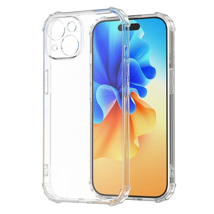 For iPhone 15 Plus Four-Corner Shockproof Clear TPU Phone Case(Transparent) - free shipping - PMC TechLife - Order now!