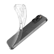 For iPhone 15 Pro Max Four-Corner Shockproof Clear TPU Phone Case(Transparent)