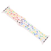 Rainbow Raindrops Silicone Watch Band For Apple Watch 2 38mm(Pink)