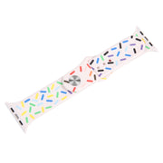 Rainbow Raindrops Silicone Watch Band For Apple Watch 2 38mm(Pink)