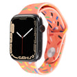 Rainbow Raindrops Silicone Watch Band For Apple Watch 38mm(Orange) - Watch Bands by PMC TechLife | Online Shopping South Africa | PMC TechLife