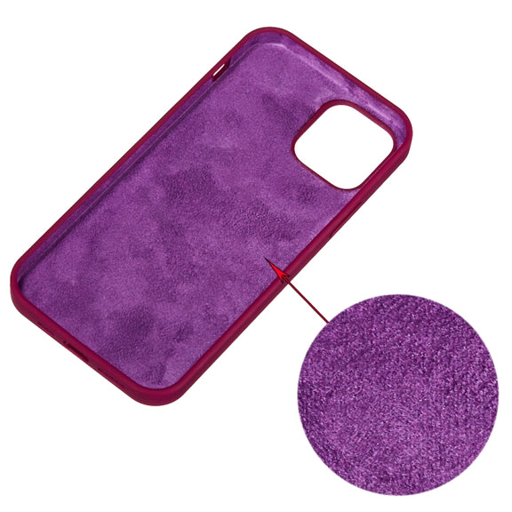 For iPhone 15 Solid Color Silicone Phone Case(Violet)