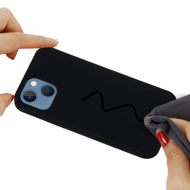 For iPhone 15 Plus Solid Color Silicone Phone Case(Black) - iPhone 15 Plus Cases by PMC TechLife | Online Shopping South Africa | PMC TechLife