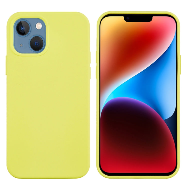 For iPhone 15 Plus Solid Color Silicone Phone Case(Lemon Yellow) - iPhone 15 Plus Cases by PMC TechLife | Online Shopping South Africa | PMC TechLife