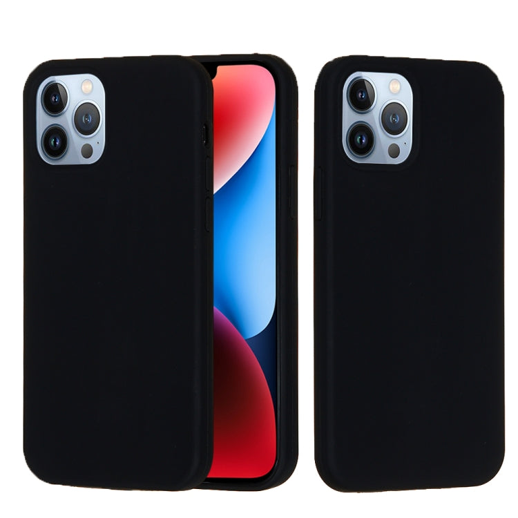 For iPhone 15 Pro Solid Color Silicone Phone Case(Black) - iPhone 15 Pro Cases by PMC TechLife | Online Shopping South Africa | PMC TechLife