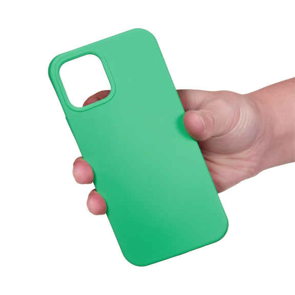 For iPhone 15 Pro Solid Color Silicone Phone Case(Green)