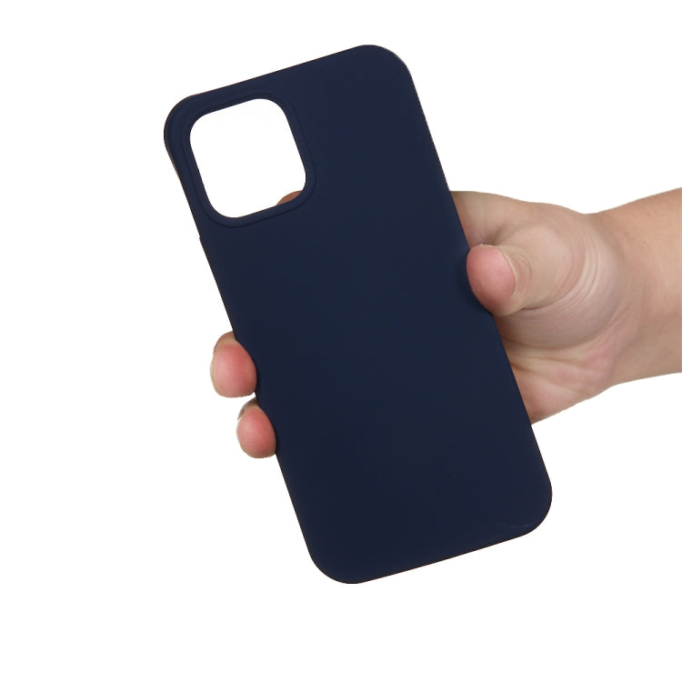 For iPhone 15 Pro Solid Color Silicone Phone Case(Midnight Blue)