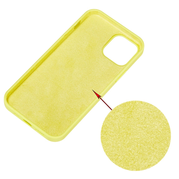 For iPhone 15 Pro Max Solid Color Silicone Phone Case(Lemon Yellow)