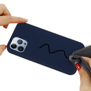 For iPhone 15 Pro Max Solid Color Silicone Phone Case(Midnight Blue)