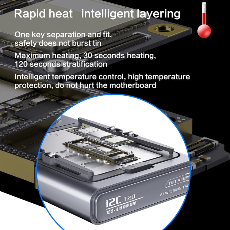 i2C T20 Intelligent Motherboard Middle Layered Heating Platform, Plug:US - free shipping - PMC TechLife - Order now!