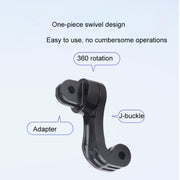 360 Rotation J-Hook Buckle Mount Adapter(Black)