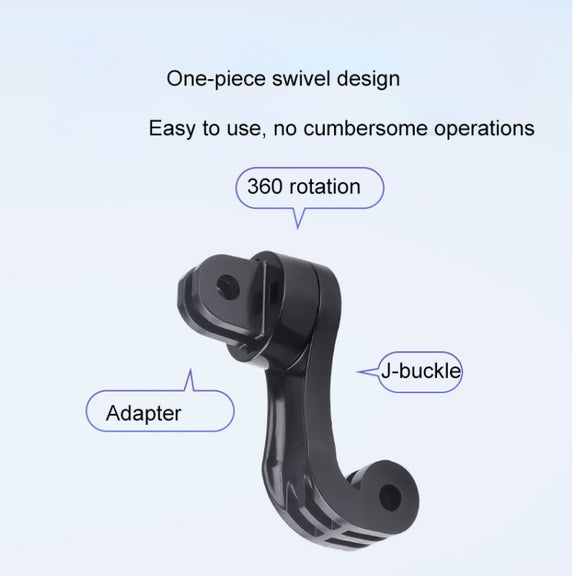 360 Rotation J-Hook Buckle Mount Adapter(Black)