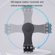 360 Rotation J-Hook Buckle Mount Adapter(Black)