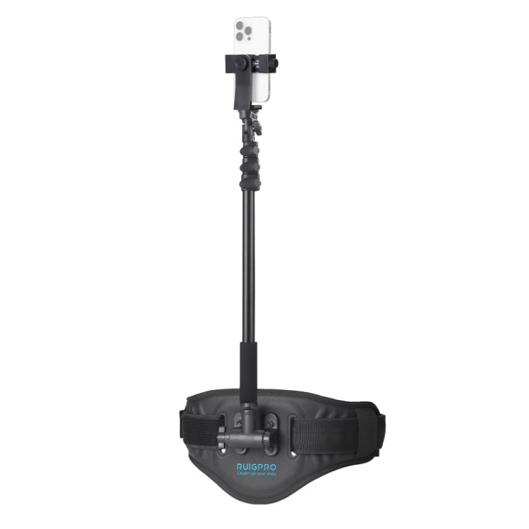 RUIGPRO Waist Belt Mount Strap With Phone Clamp & Selfie Stick - Chest Belt by RUIGPRO | Online Shopping South Africa | PMC TechLife