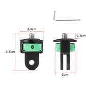 1/4 inch Screw Adjustable Metal Action Camera Adapter(Black)