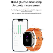 WS-E9 Ultra 2.2 inch IP67 Water-resistant Silicone Band Smart Watch, Support Heart Rate / NFC(Blue)